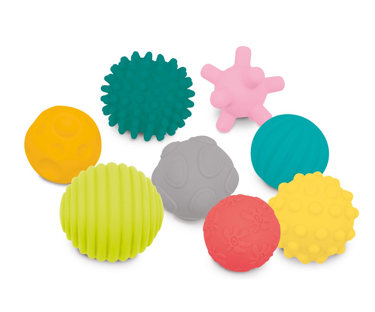 Surtido 8 pelotas sensoriales texturizadas - Ludi