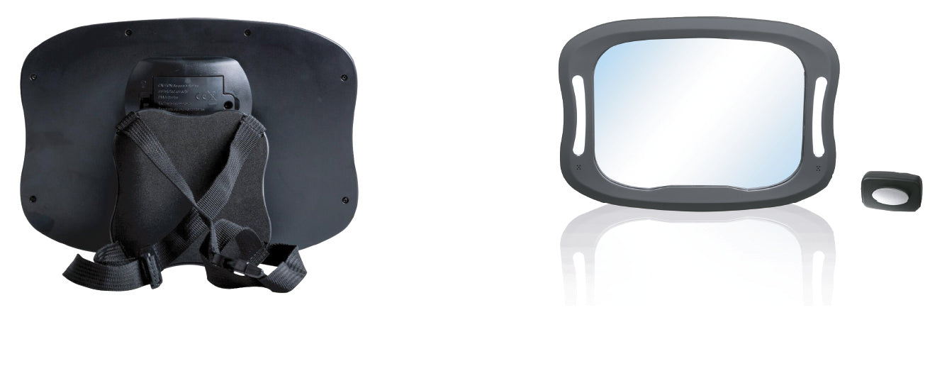 Espejo para el coche orientable con luz