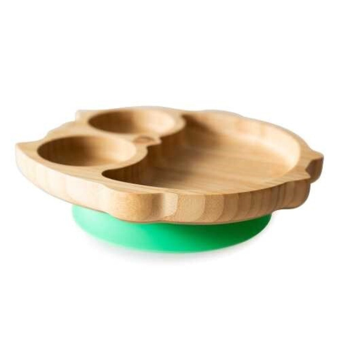 Plato de Bambú con ventosa Eco Rascals - Buho
