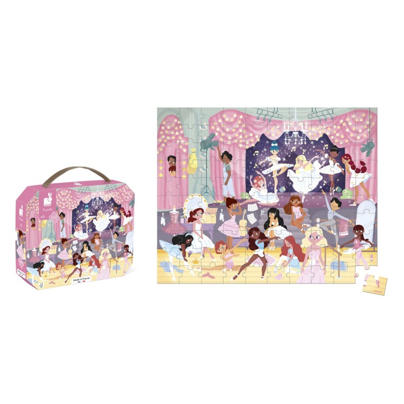 Puzzle Bailarinas de 100 piezas Janod