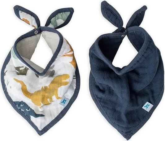 Bandana de Algodón Little Unicorn Dino (Pack de 2)