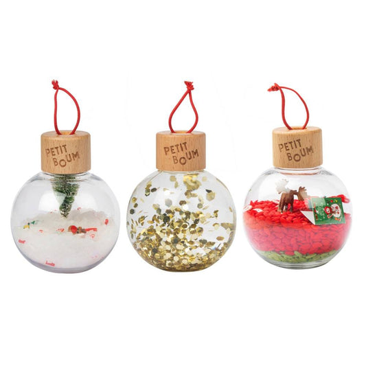 Bolas Sensoriales de Navidad - Petit Boum  (Pack de 3)