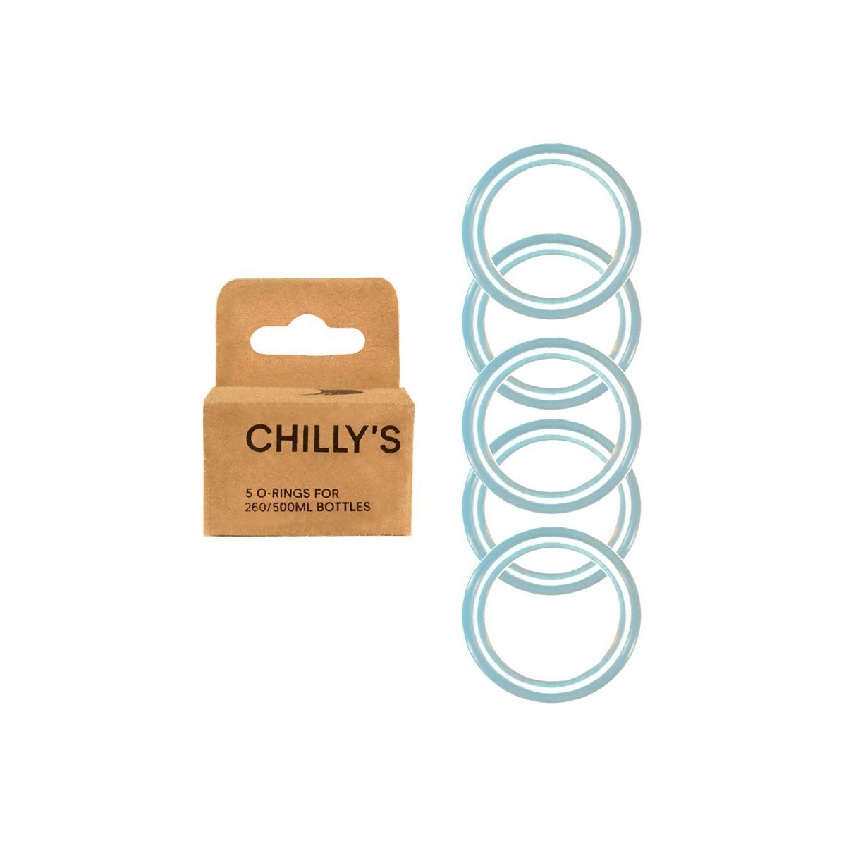 Set de Aros de Silicona Chilly. Repuesto para Botellas 260 y 500 ml