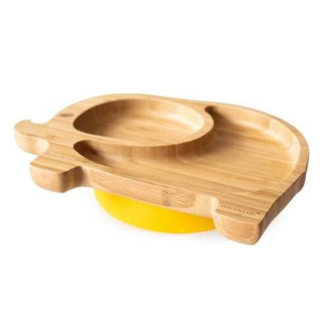 Plato de Bambu con ventosa  Eco Rascals - Elefante