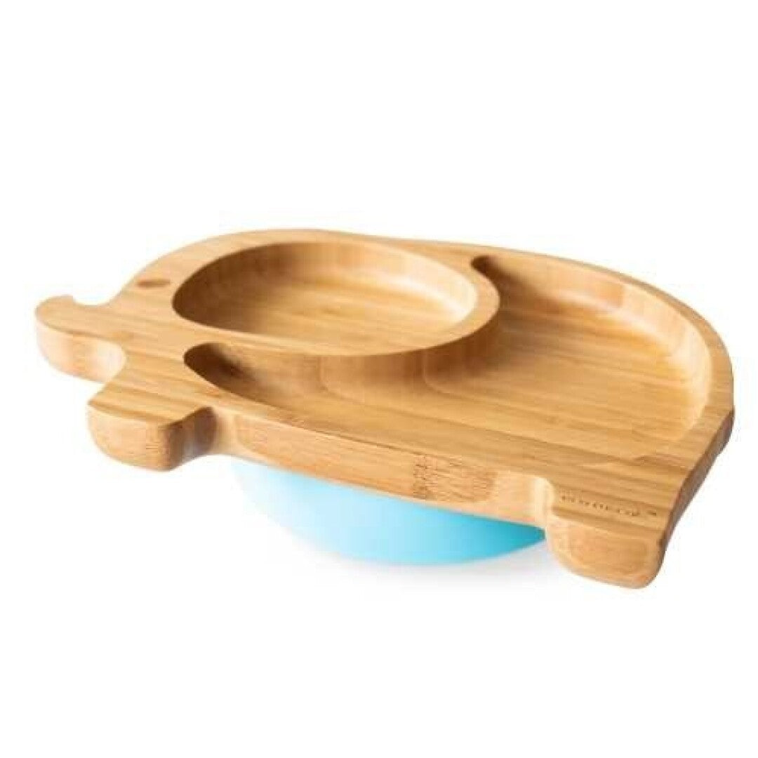 Plato de Bambu con ventosa  Eco Rascals - Elefante