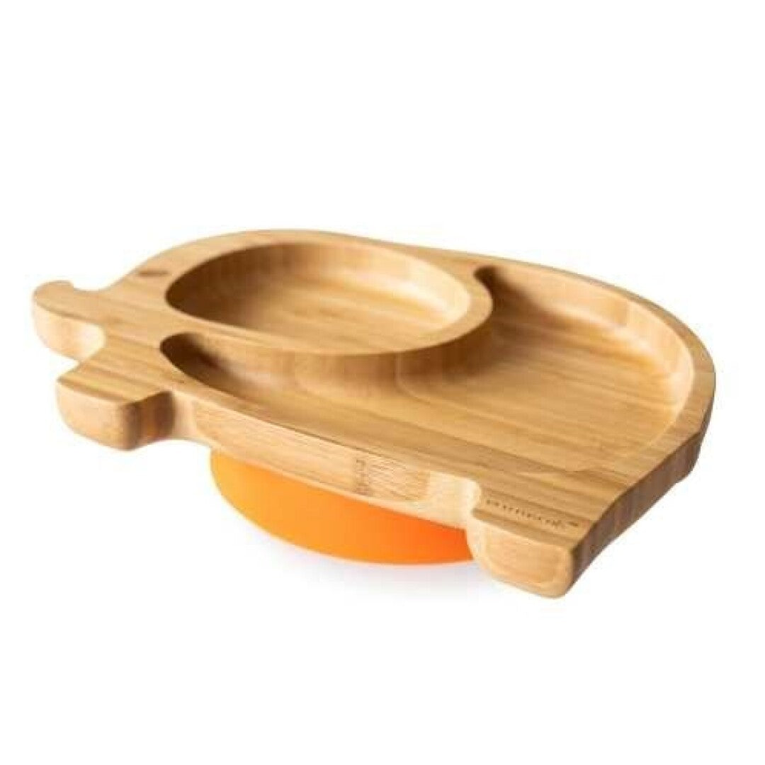 Plato de Bambu con ventosa  Eco Rascals - Elefante