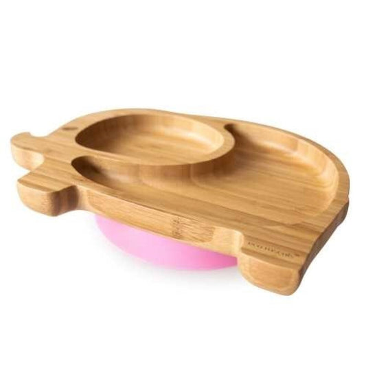 Plato de Bambu con ventosa  Eco Rascals - Elefante