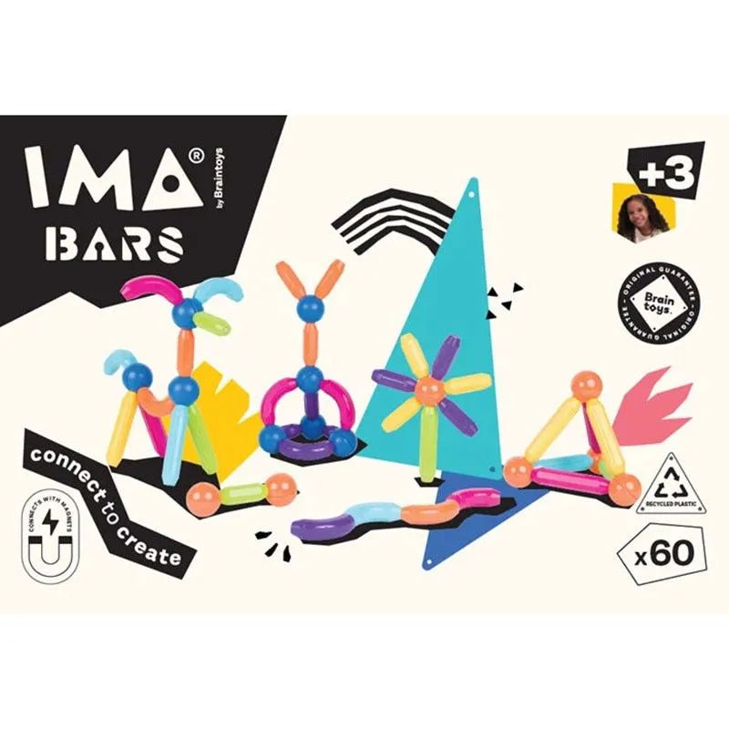 Imanix Imabars 60 piezas: construcción magnética