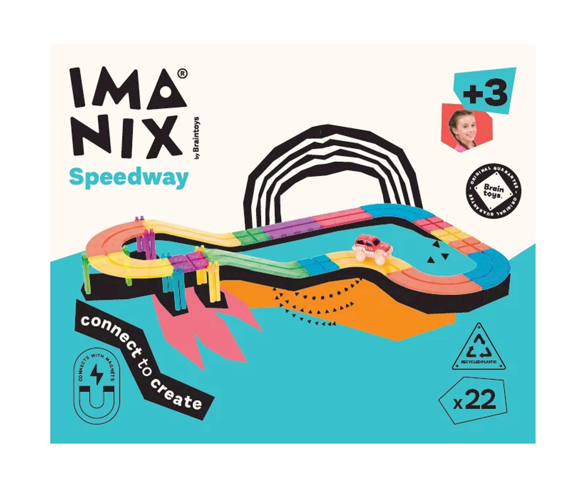 Imanix Circuito de Carreras Magnético de 22 Piezas