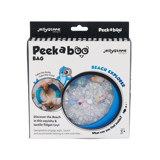 Bolsa Sensorial Peekaboo.  Juguete Sensorial Portátil