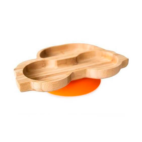 Plato de Bambu con Ventosa  Eco Rascals - Coche