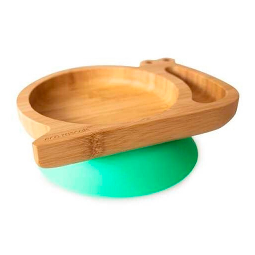 Platos de Bambu con ventosa  Eco Rascals - Caracol