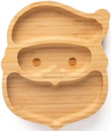 Plato de Bambu con Ventosa Eco Rascals - Navidad