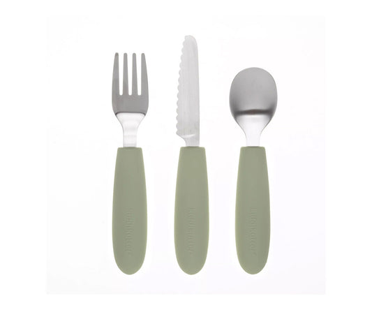 Set de cubiertos infantiles con cuchillo seguro KiddiKutter