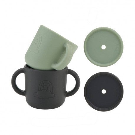 Taza de Silicona con Asas y Tapa