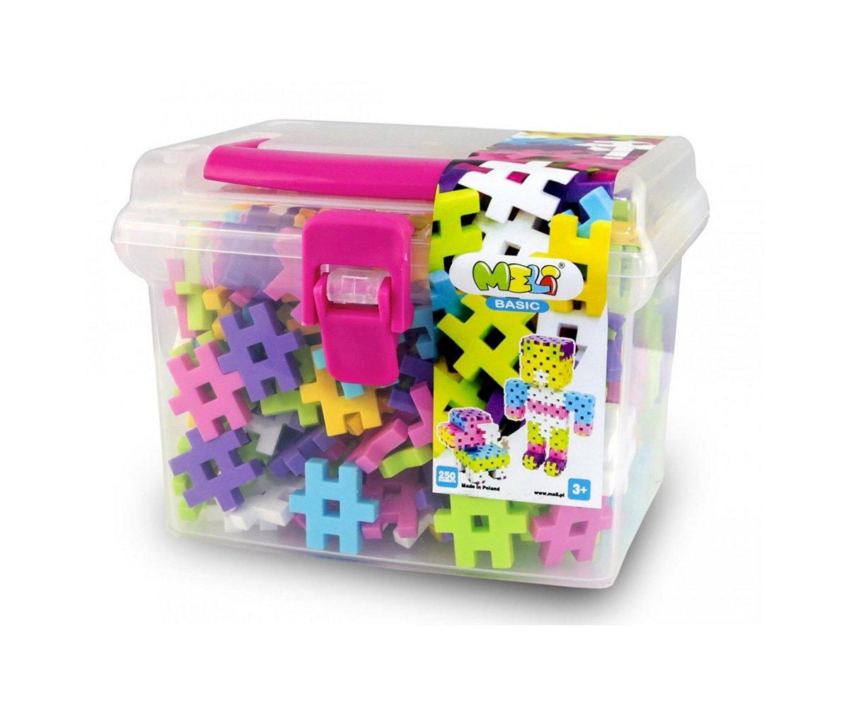 Bloques Meli Basic. Travel Box 250 piezas