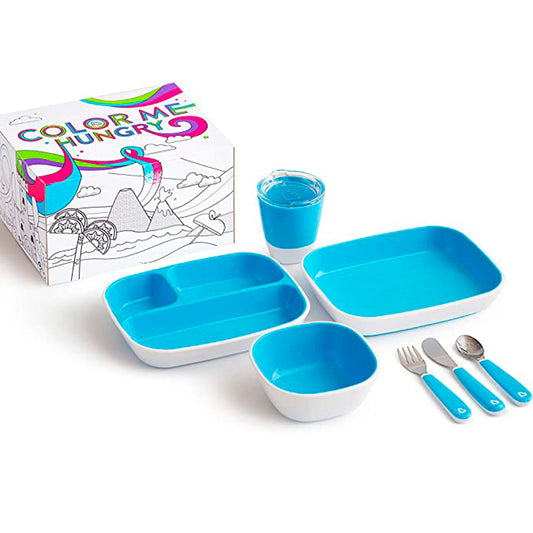 Vajilla infantil Munchkin Splash de 7 piezas